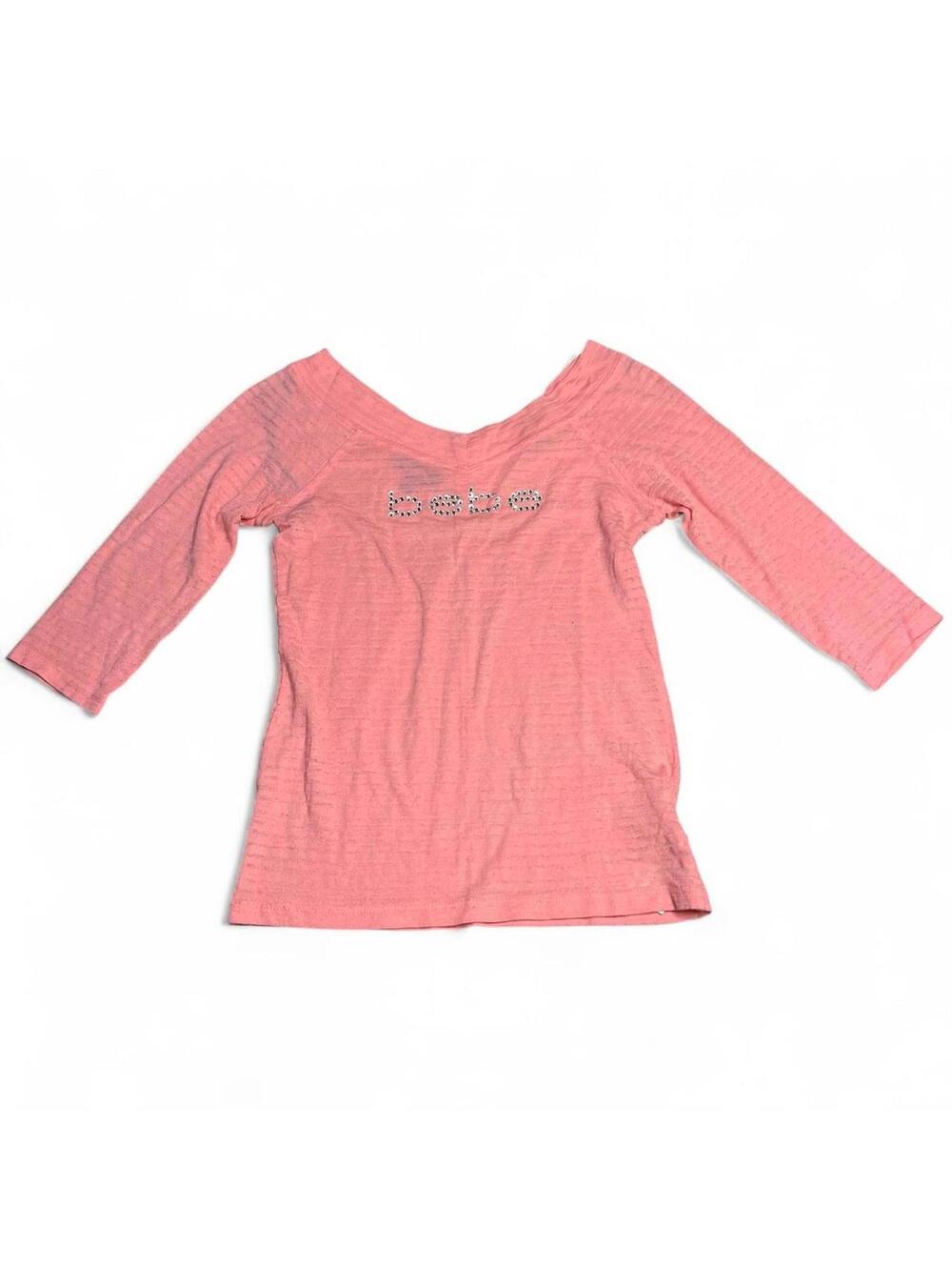 y2k Bebe quarter sleeve top